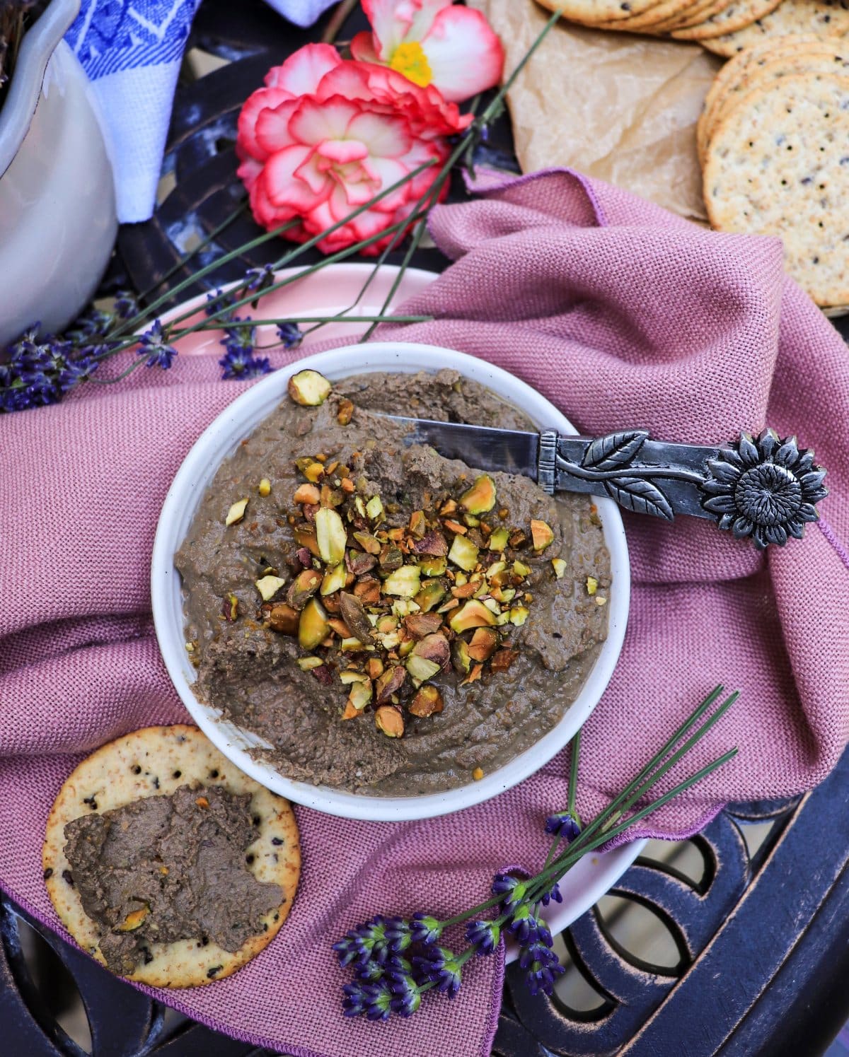 Chicken Liver Pâté with Lavender - Easy Rustic Recipe