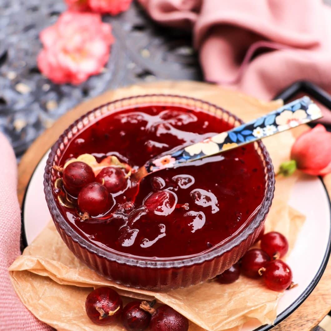 Gooseberry Jam (Low-Sugar Recipe)