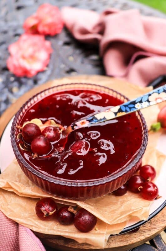 Gooseberry Jam (Low-Sugar Recipe)