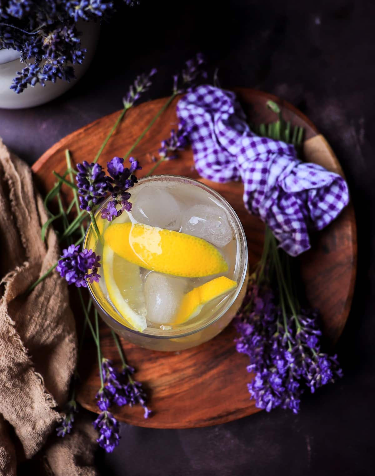 honey lemonade with lavender syrup