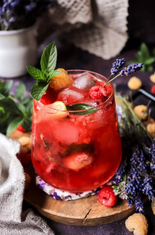 Lavender Raspberry Cooler
