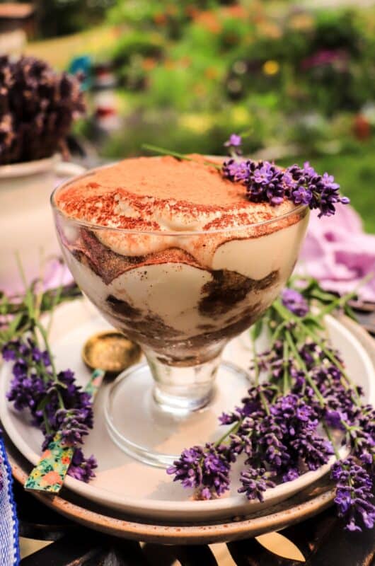 Lavender Tiramisu with Spiced Rum