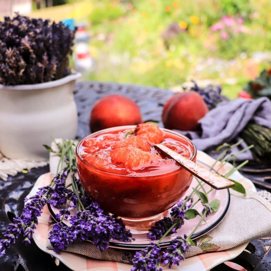 Peach Jam with Lavender