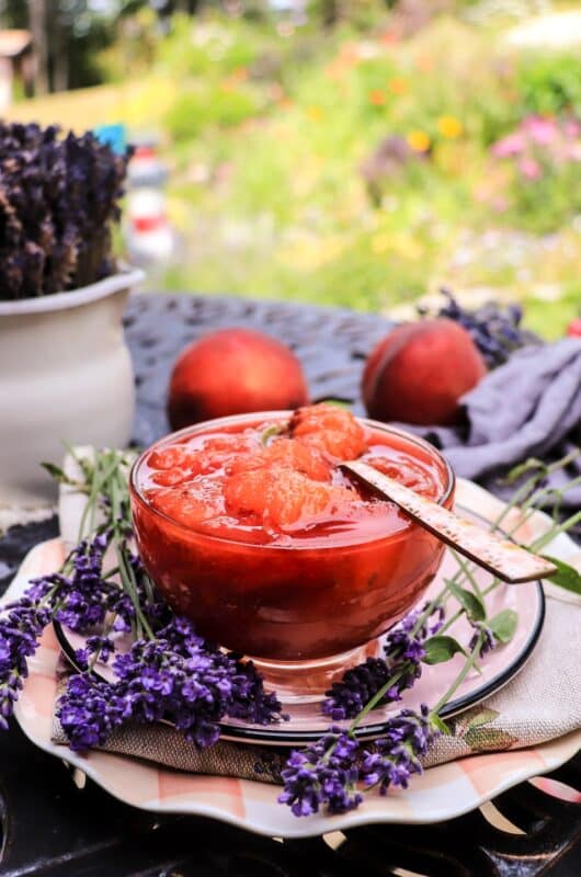 Peach Jam with Lavender