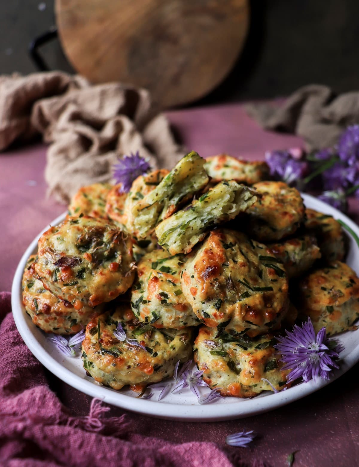 savoury Chive cheese cookies