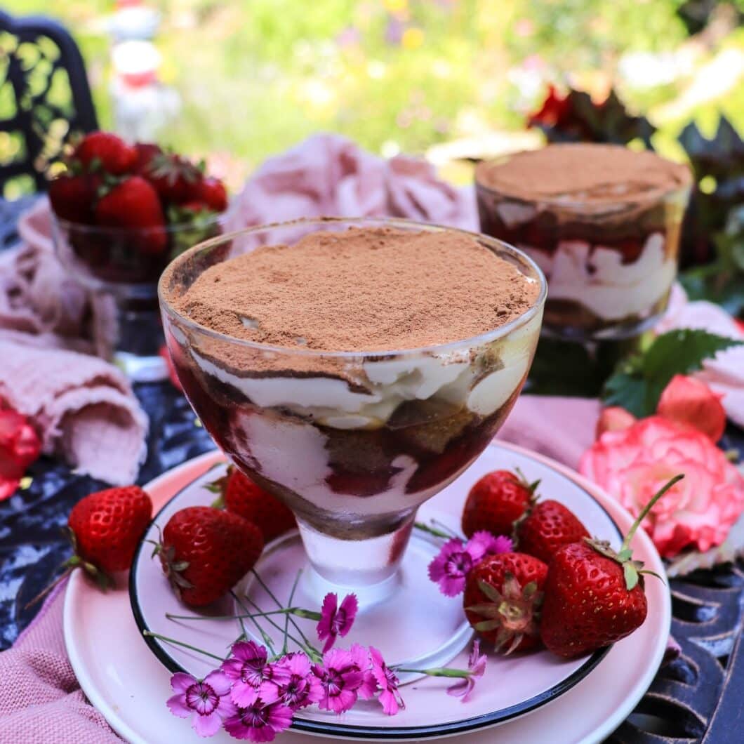 Strawberry Tiramisu with Amaretto