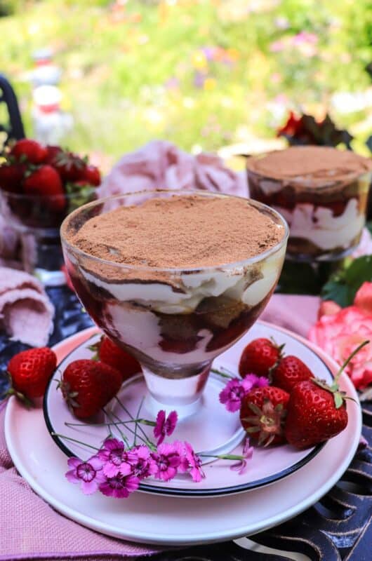 Strawberry Tiramisu with Amaretto