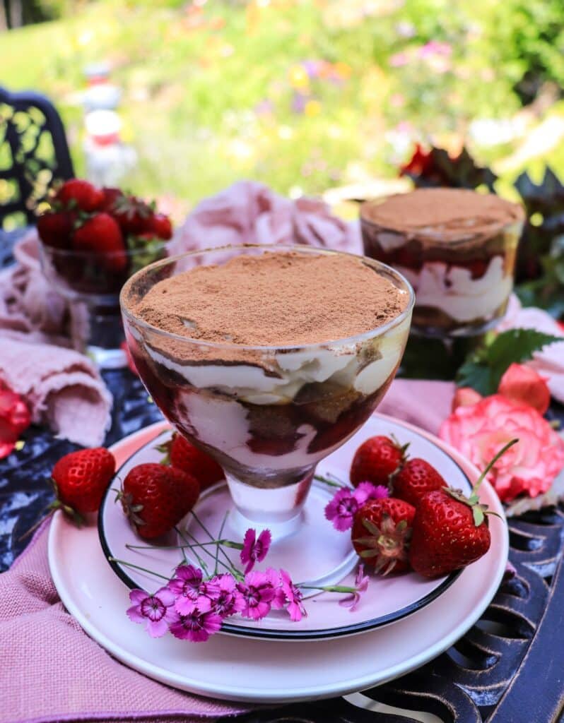 Strawberry Tiramisu with Amaretto