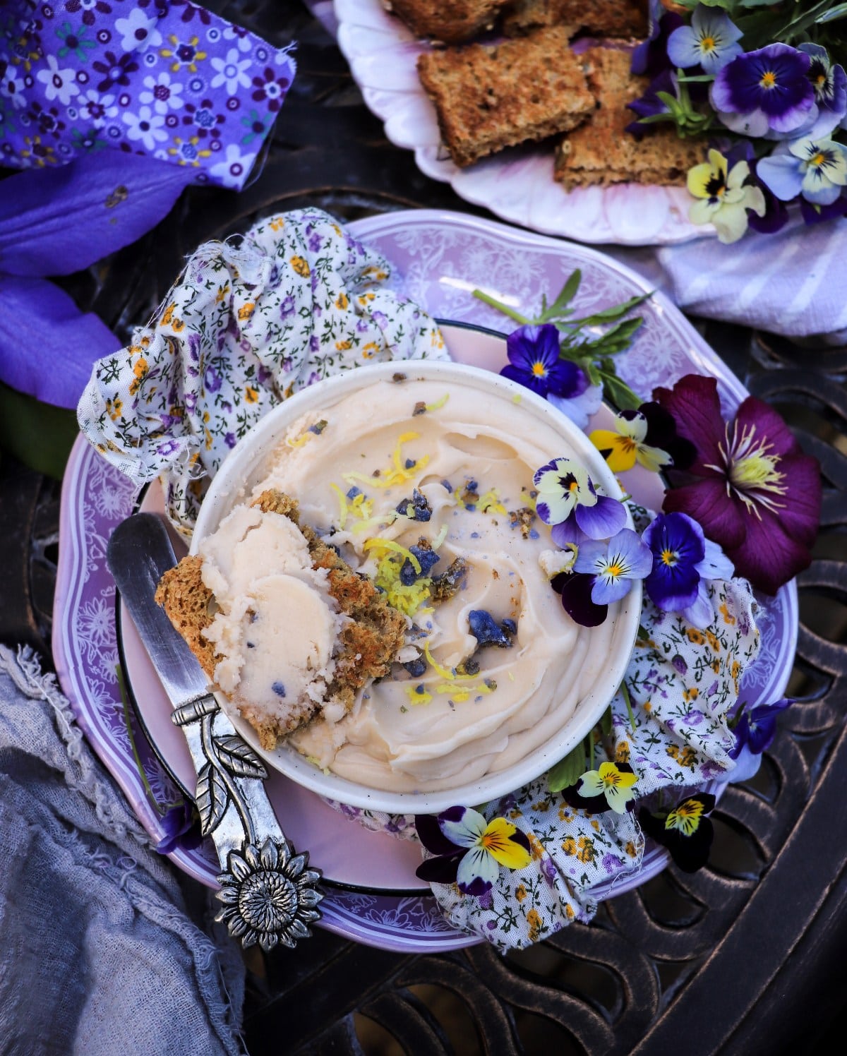 Violet Honey Butter - Sweet Butter with Crème de Violette