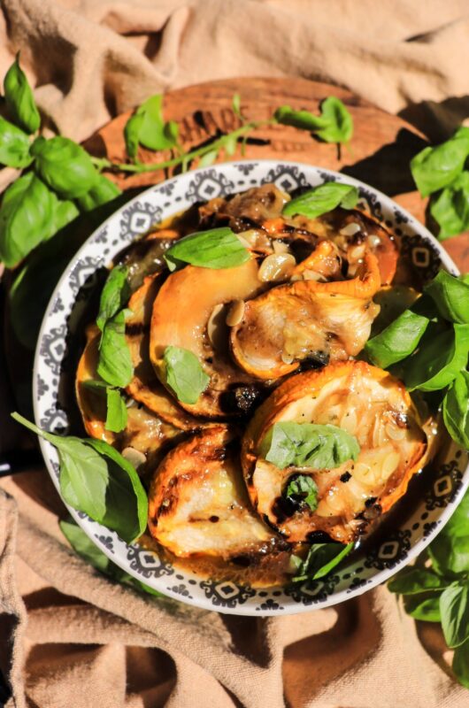 Grilled Marinated Zucchini with Balsamic and Honey