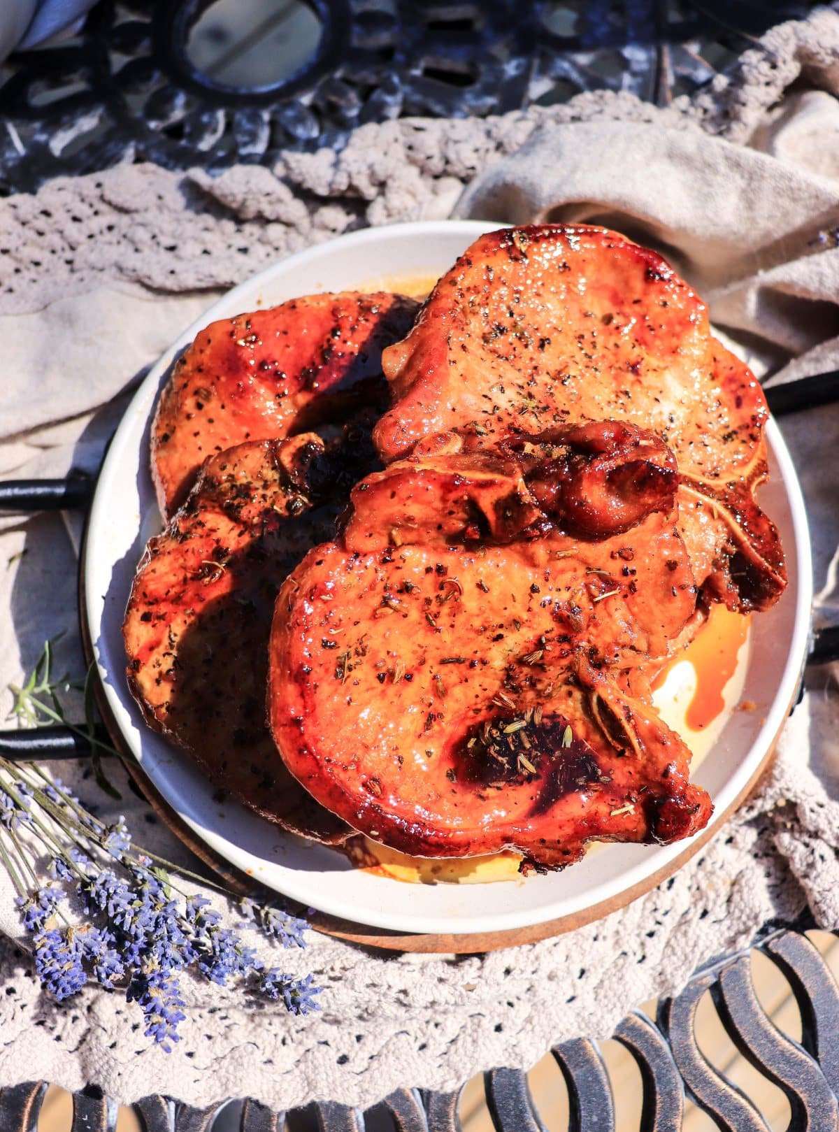 honey lavender pork chops recipe