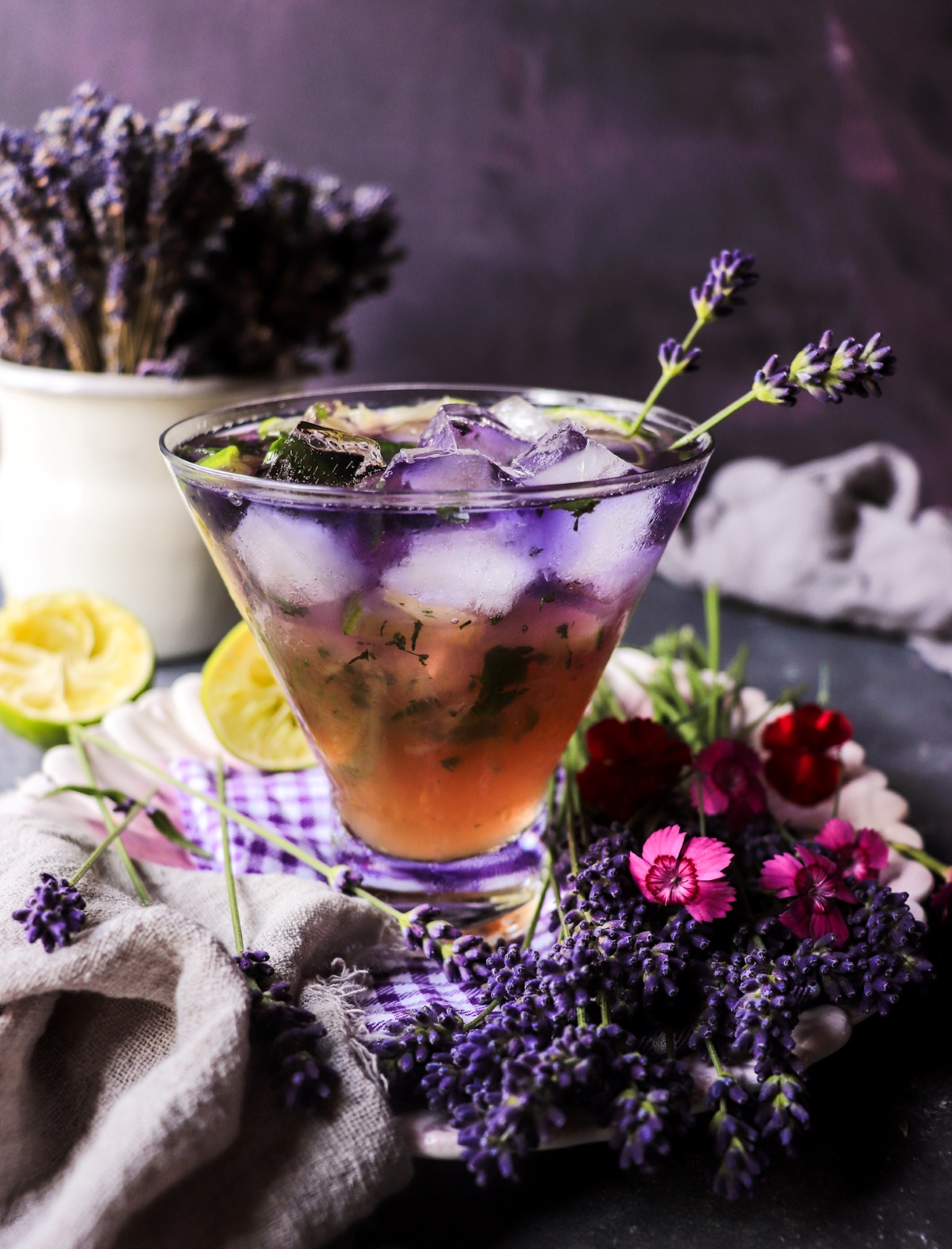 lavender mojito with gin empress 1908