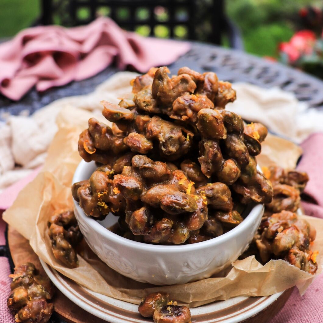 Maple Candied Pistachios with Orange
