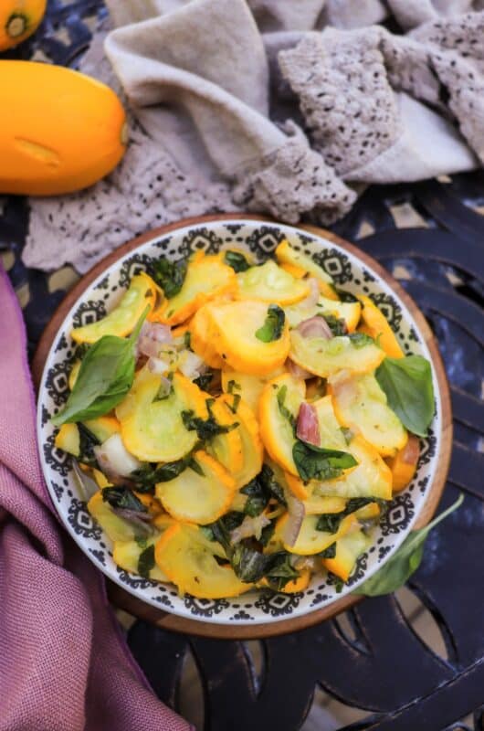 Marinated Zucchini with Lemon and Honey