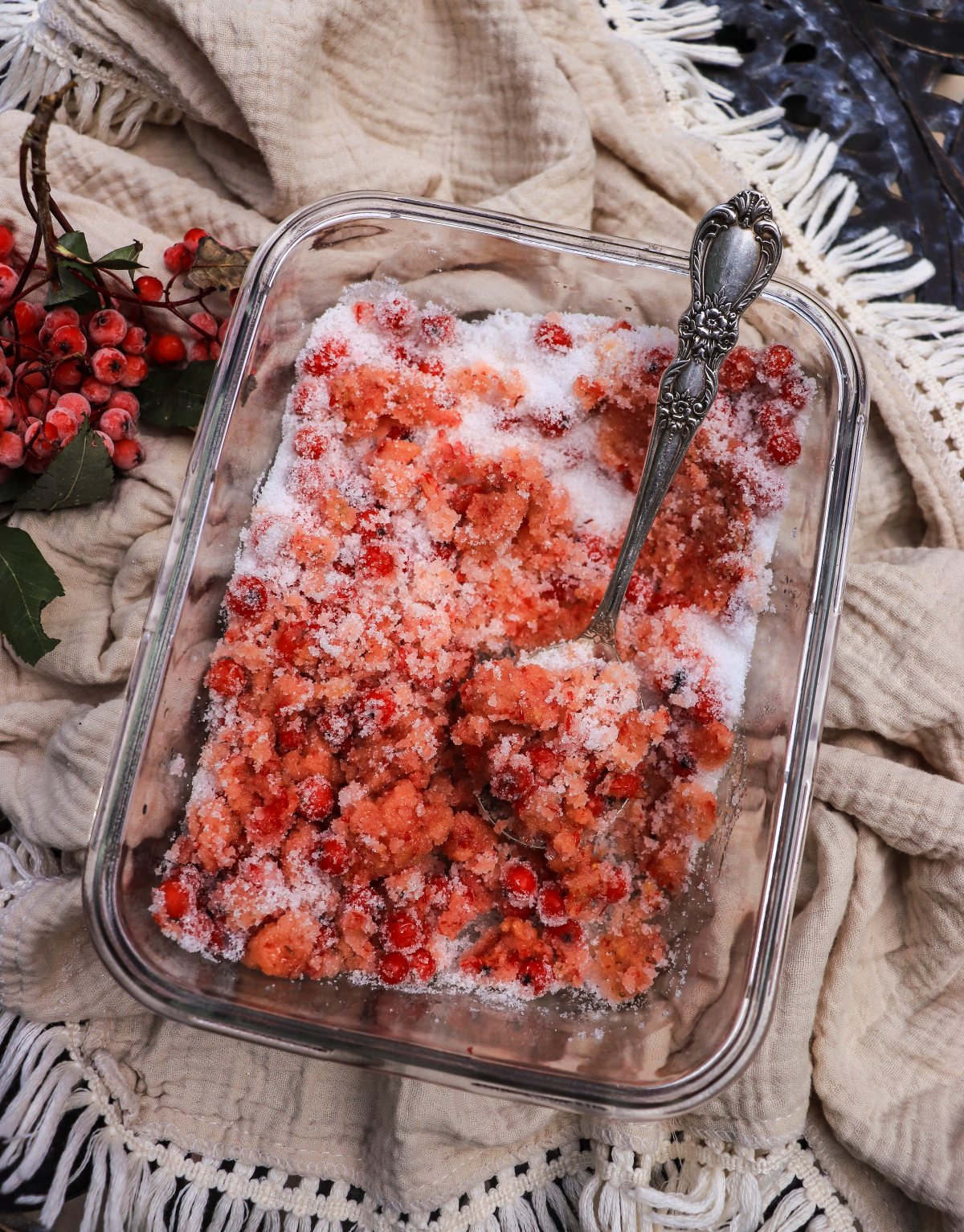 how to make preserves with Rowan berries (rowan berry no cook preserves)