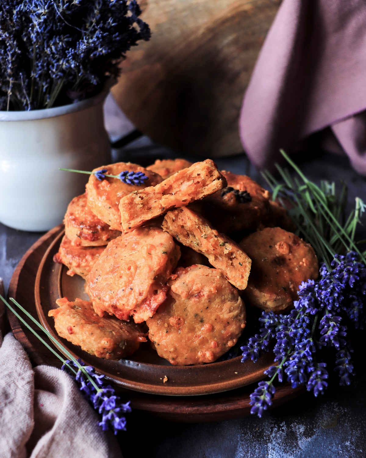 lavender cheese cookies