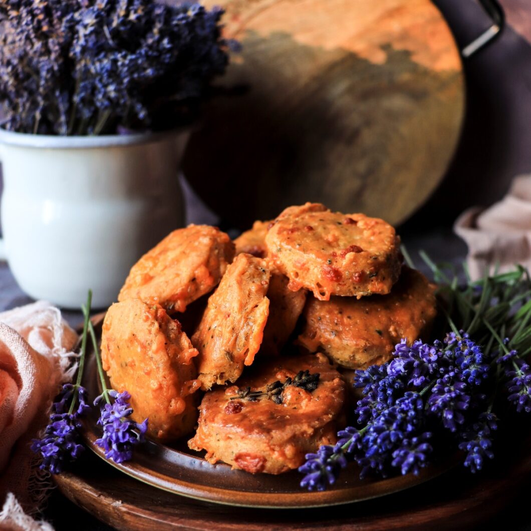 Savoury Cheese Cookies with Lavender