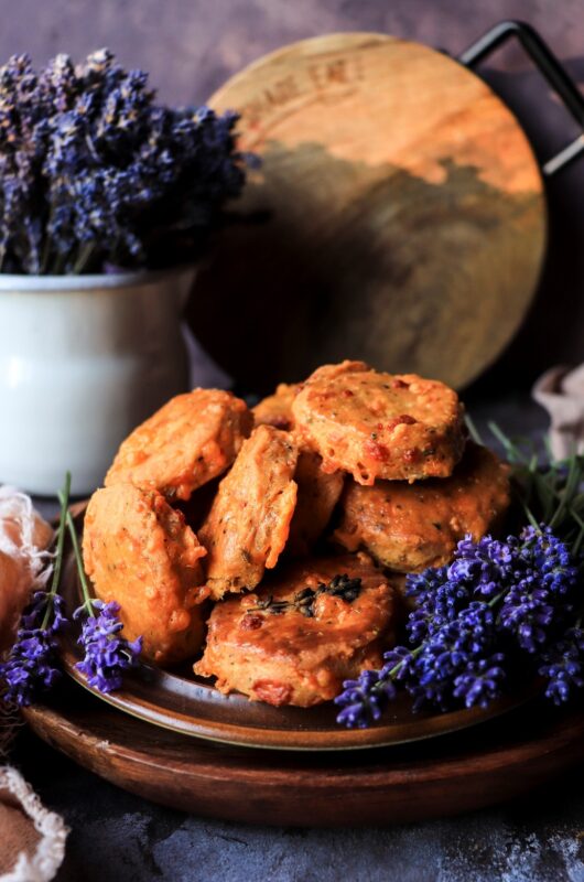 Savoury Cheese Cookies with Lavender