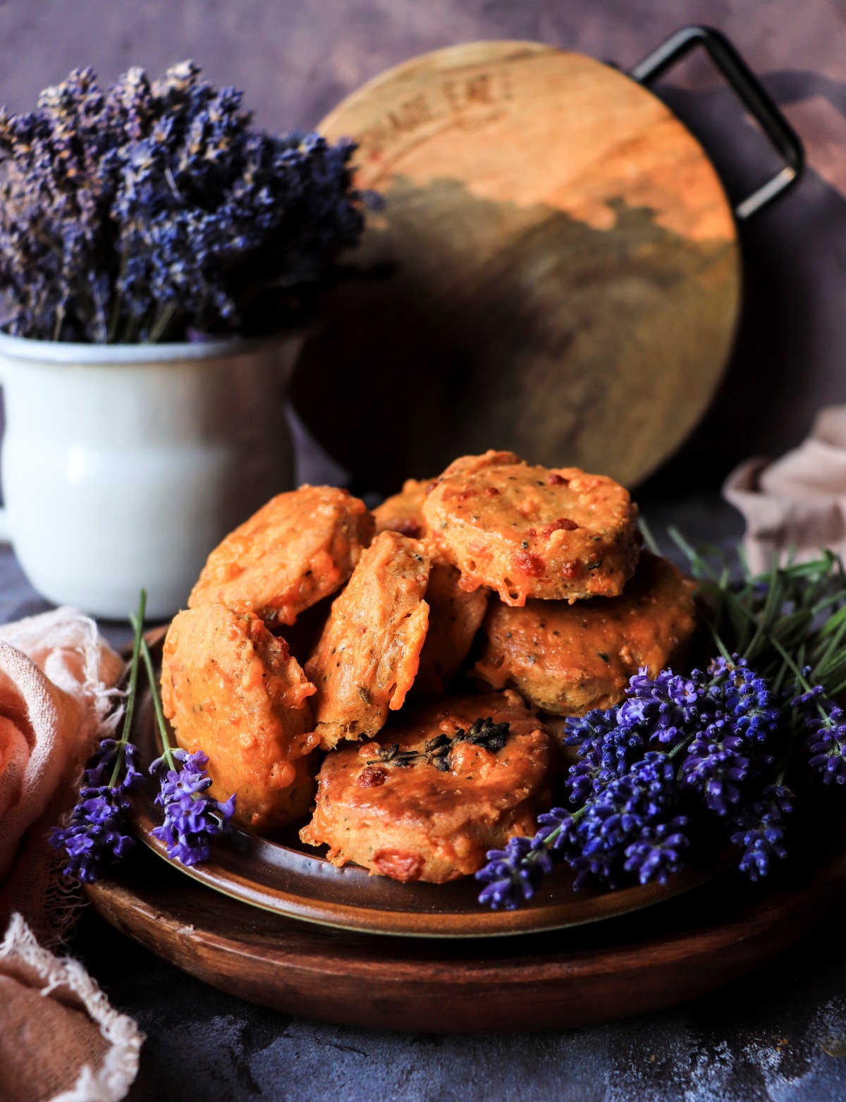 savoury lavender cheese cookies