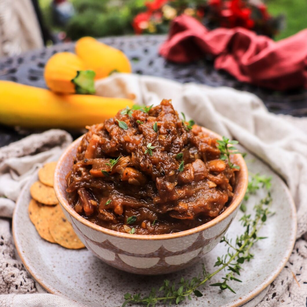 Savoury Zucchini Chutney with Honey and Thyme
