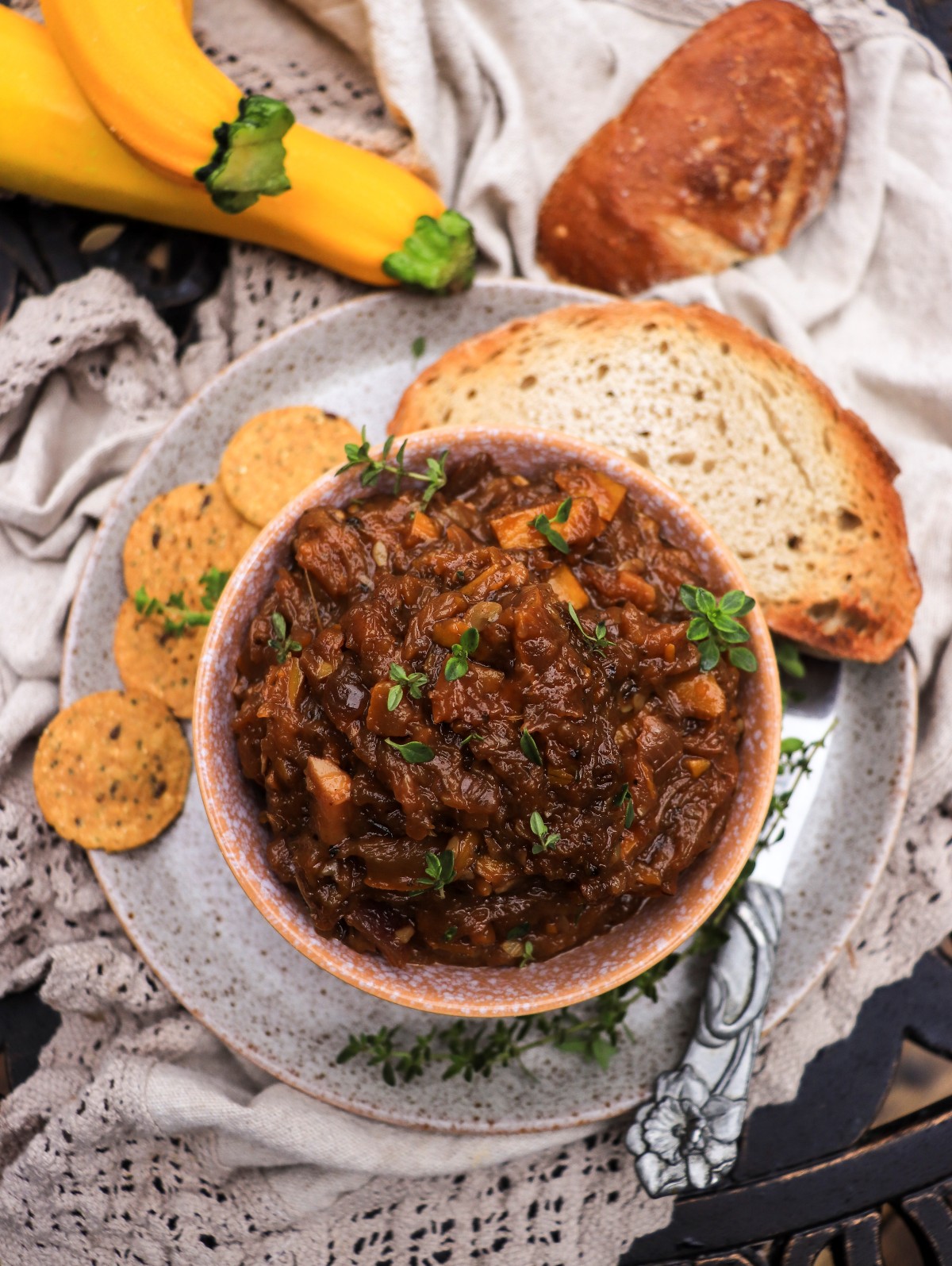 zucchini chutney with apple cider vinegar and honey