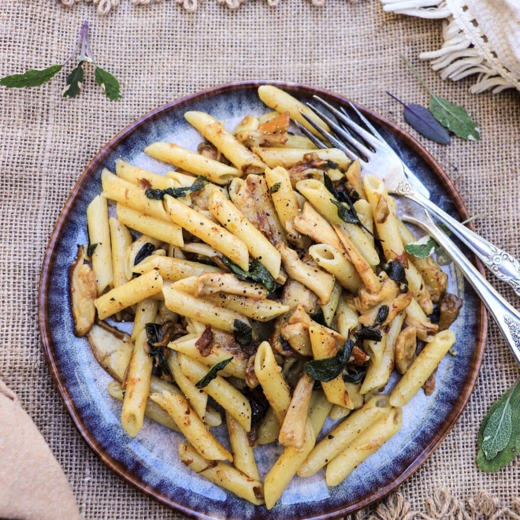 Brown Butter Porcini Pasta with Sage