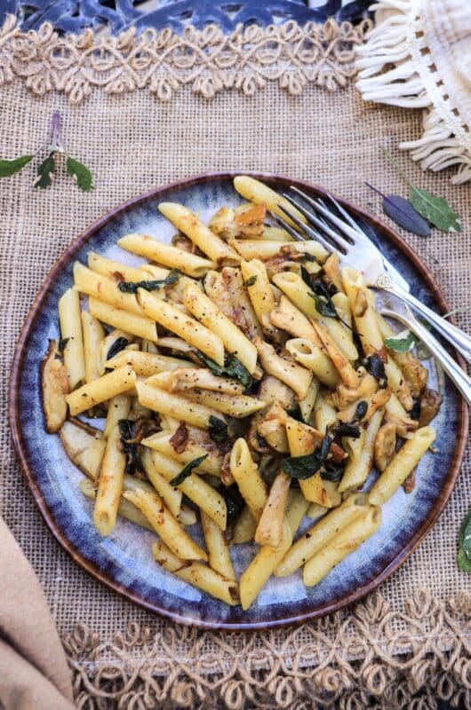 Brown Butter Porcini Pasta with Sage