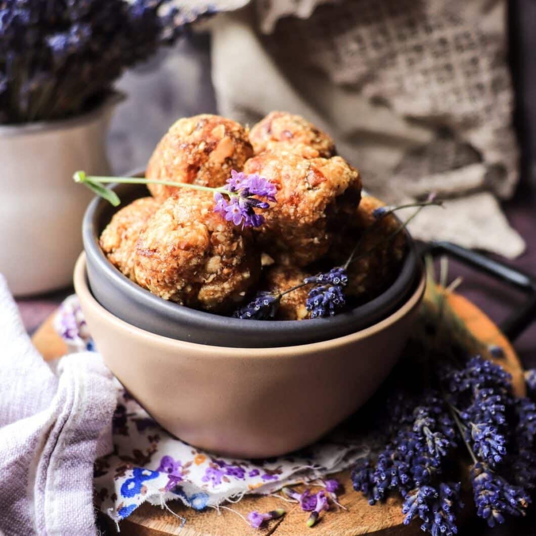 Date Cashew Truffles with Lavender