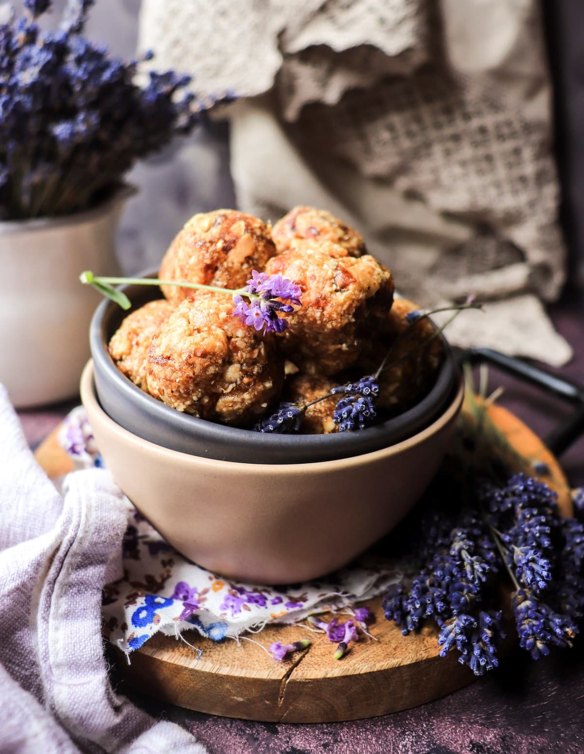 honey lavender cashew bites