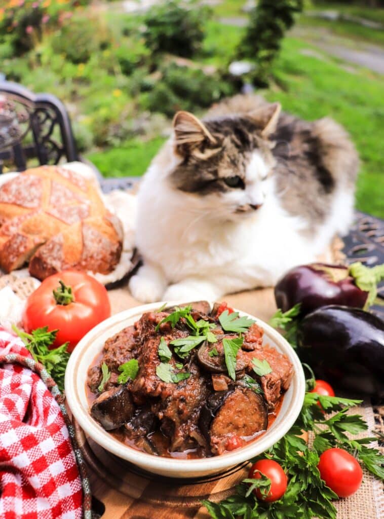 Greek Beef and Eggplant Stew