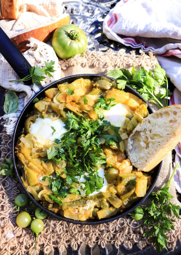 Green Tomato Shakshuka