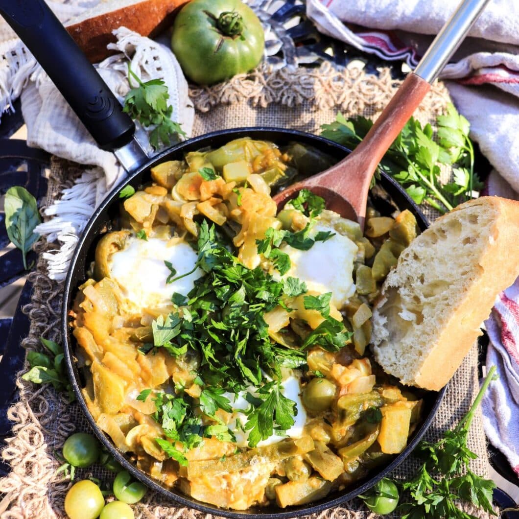 Green Tomato Shakshuka