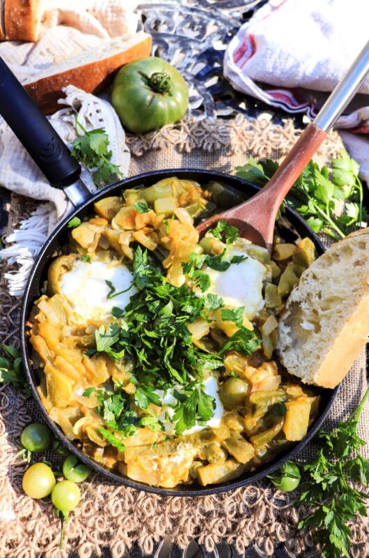 Green Tomato Shakshuka