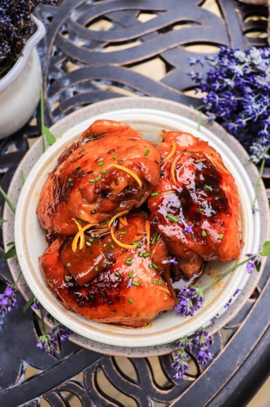 Lavender Orange Honey Chicken