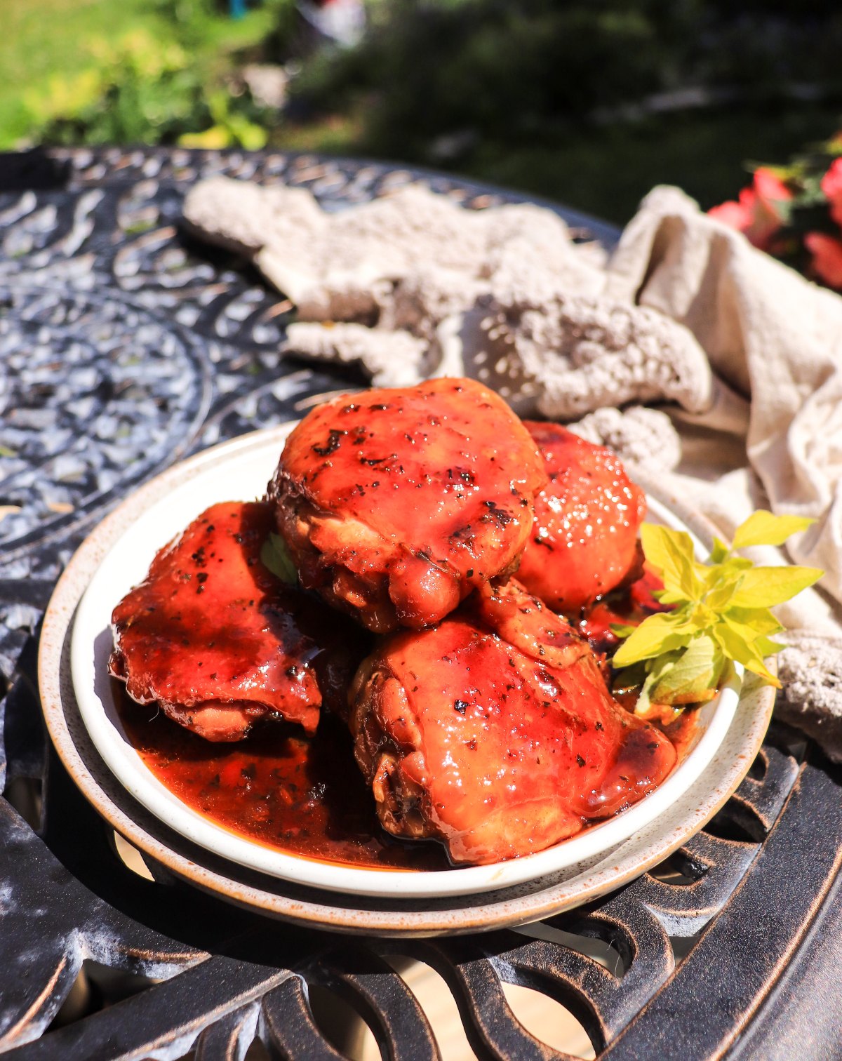 maple and soy glazed chicken thighs (one-pan fried chicken)