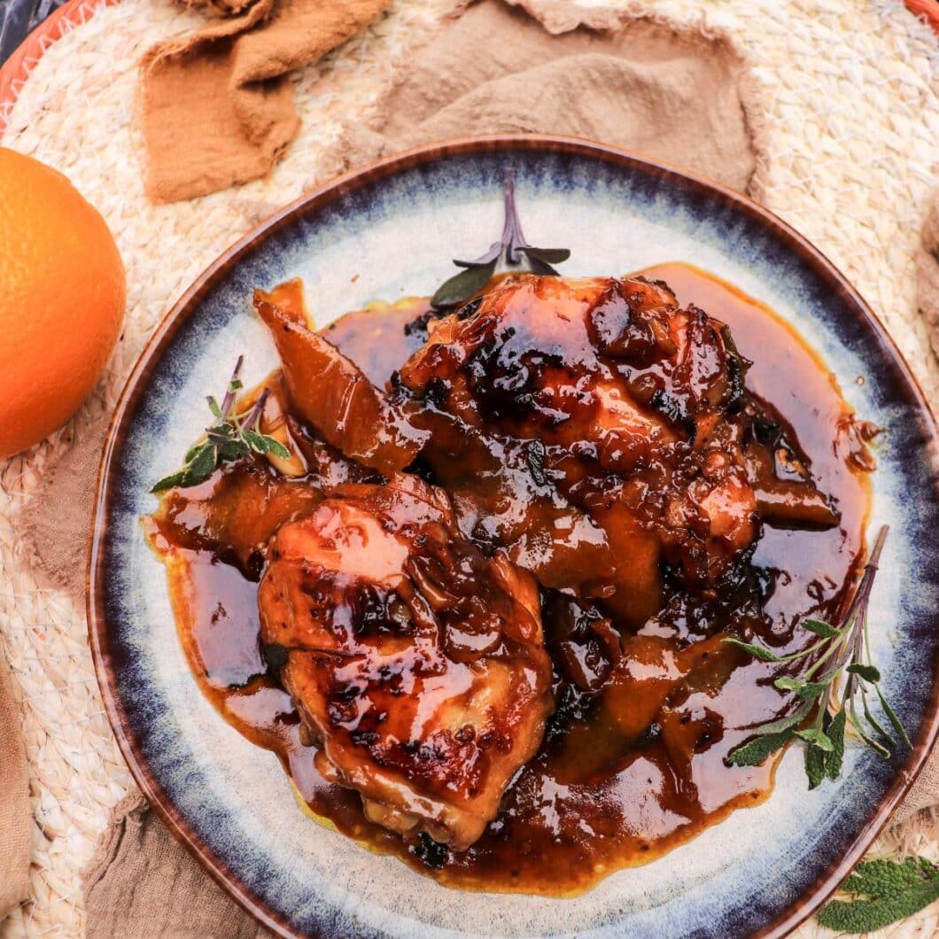 Orange Maple Chicken with Sage