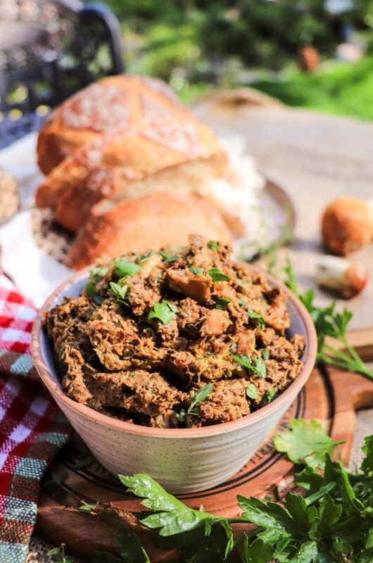 Rustic Porcini Mushroom Spread