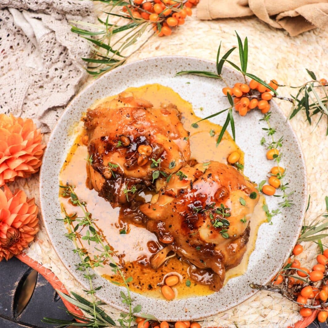 Sea Buckthorn Glazed Chicken