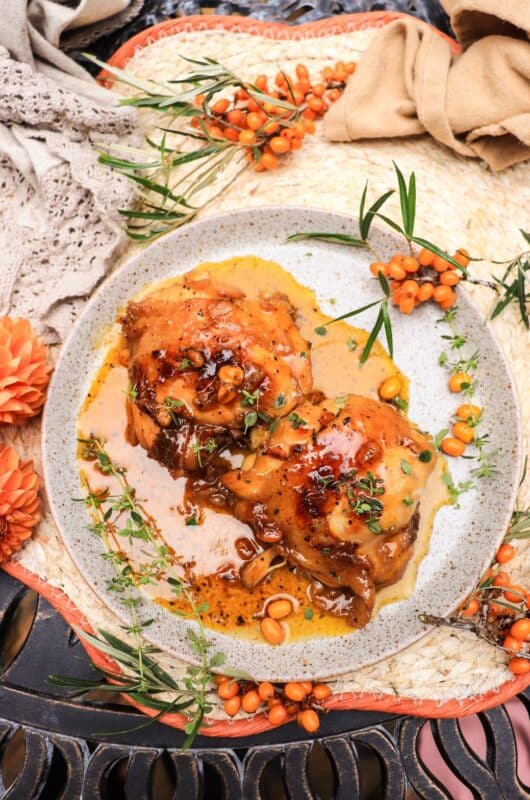 Sea Buckthorn Glazed Chicken