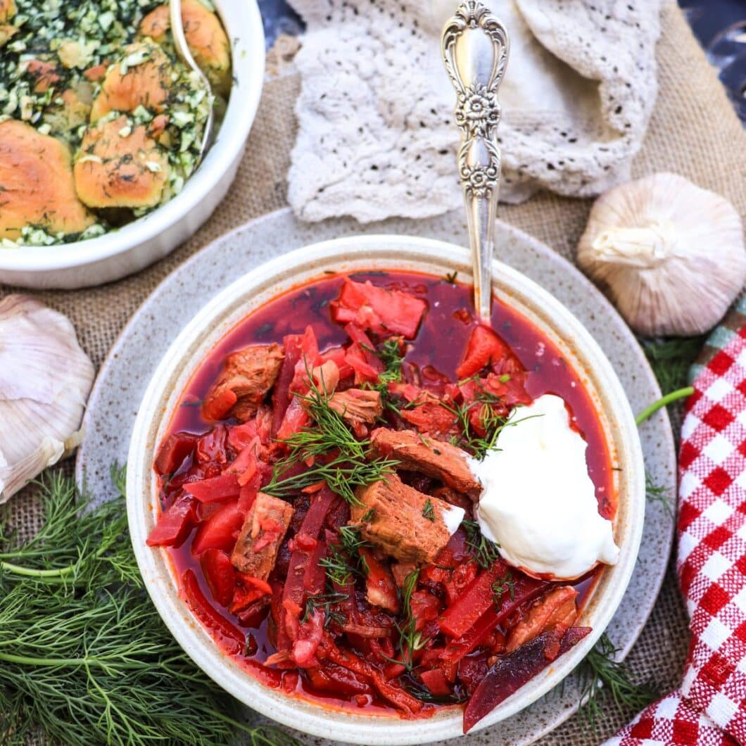Traditional Ukrainian Borscht